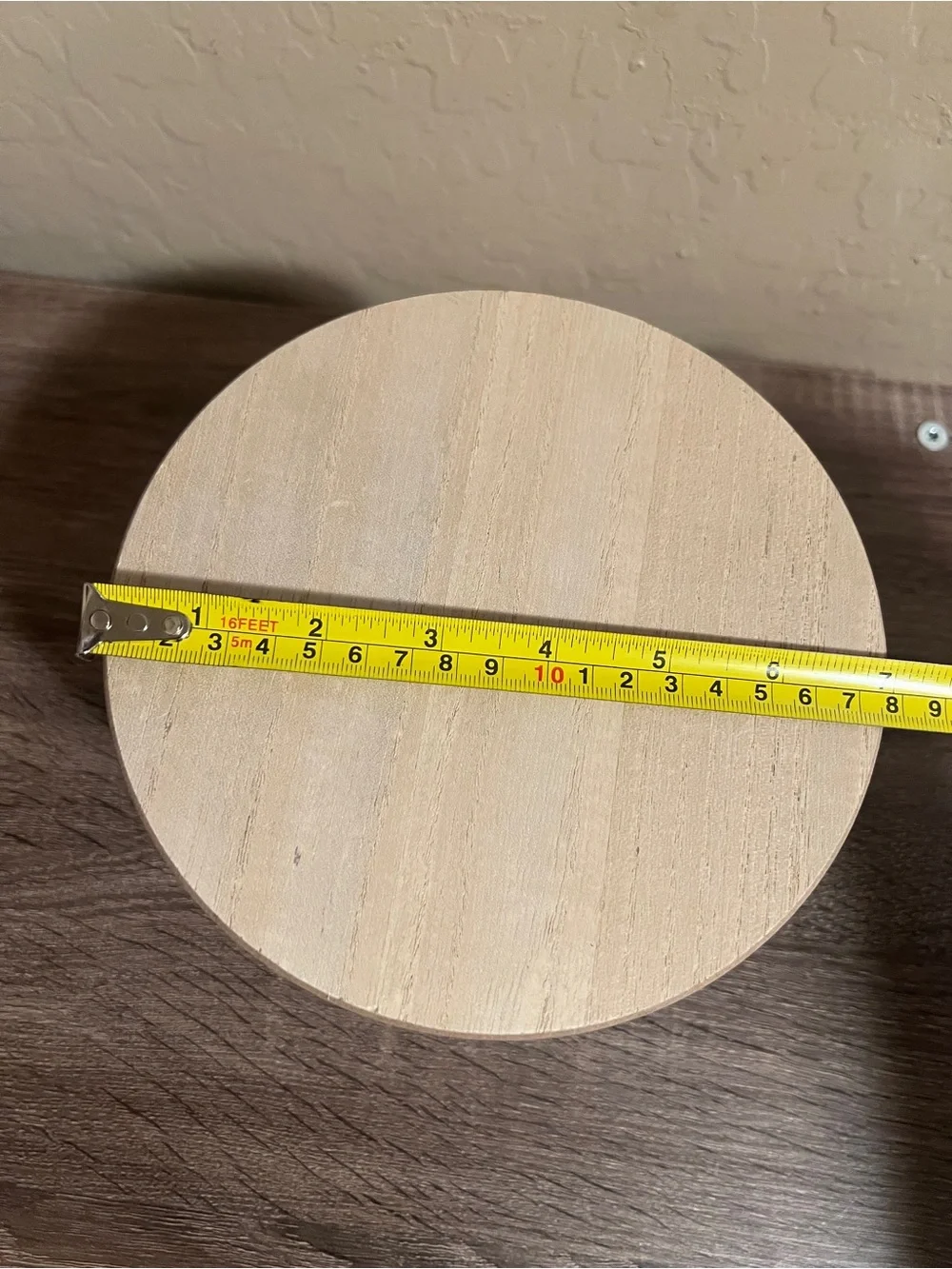 Target Bullseye Wood Round Display Riser Dipped Legs Black NWT